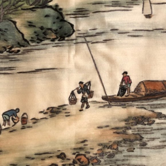 Antique Chinese Silk Embroidery ~ Ready for Framing - Picture 6 of 7